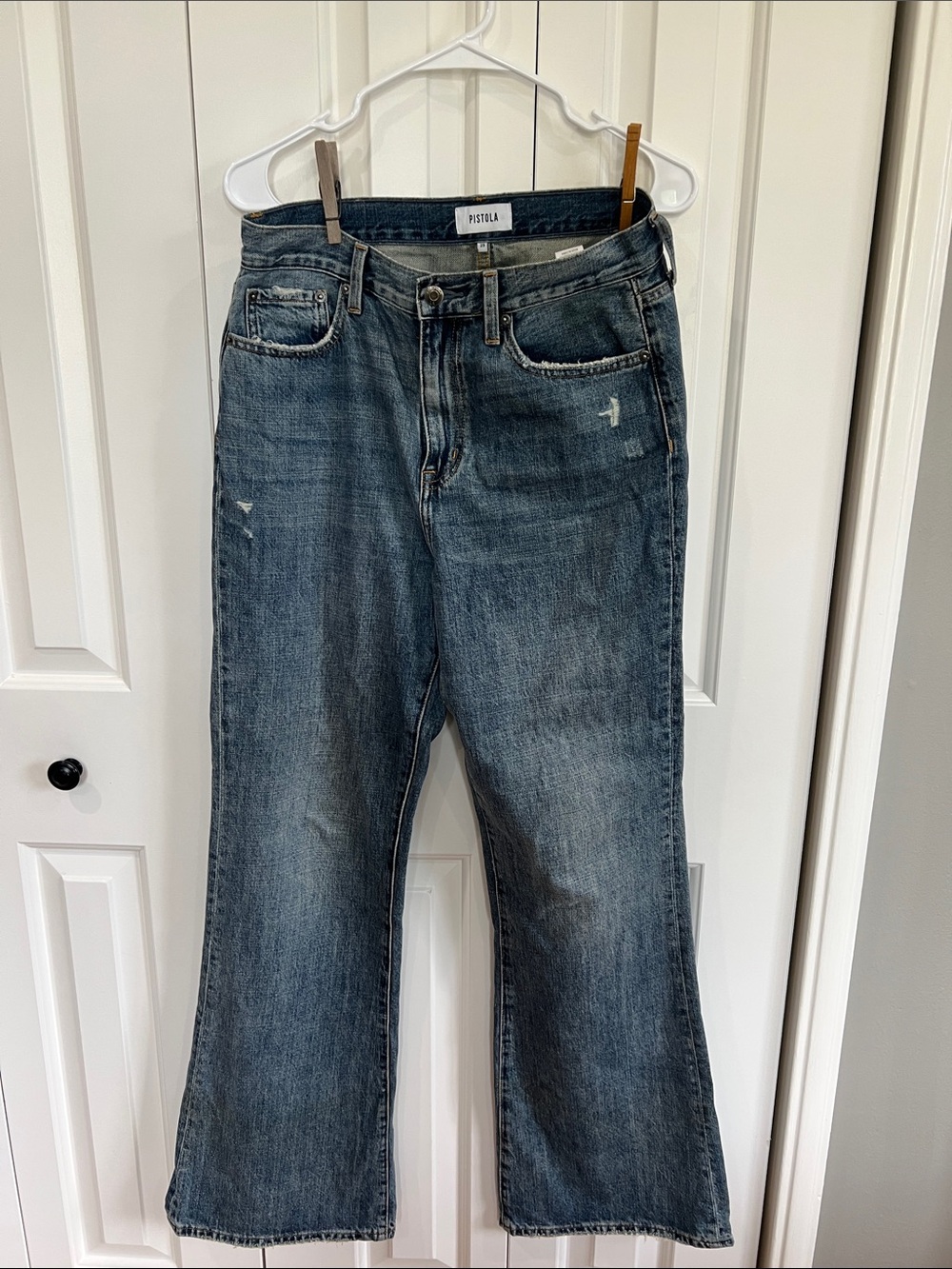Pistola Lennon High-Rise Flare Wide-Leg Jeans